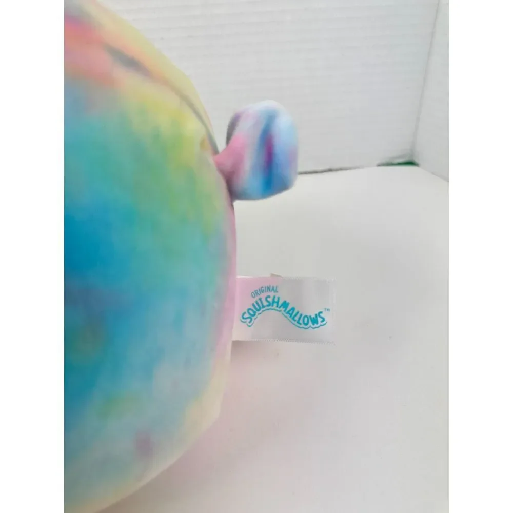 Squishmallow Mystery Squad Candy Easter Bunny Rainbow Tie-dye Plush Kelly Toy 8